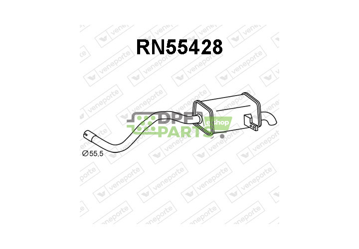 Tłumik RENAULT - 200106168R  