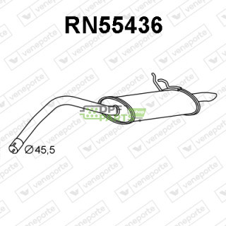 Tłumik NISSAN / RENAULT - 2010000QAH 7700308546 7700308548