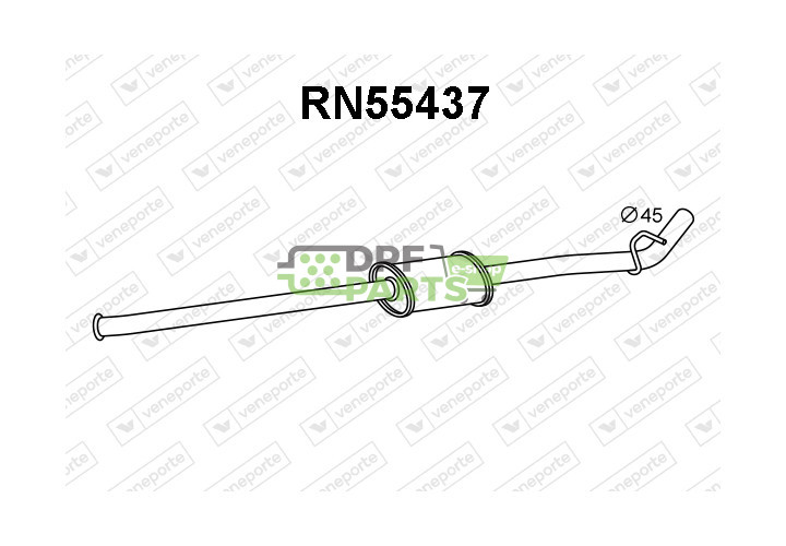 Tłumik RENAULT - 7700308551  