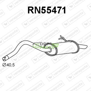 Tłumik NISSAN / RENAULT - 2010000QAE 7700312439 