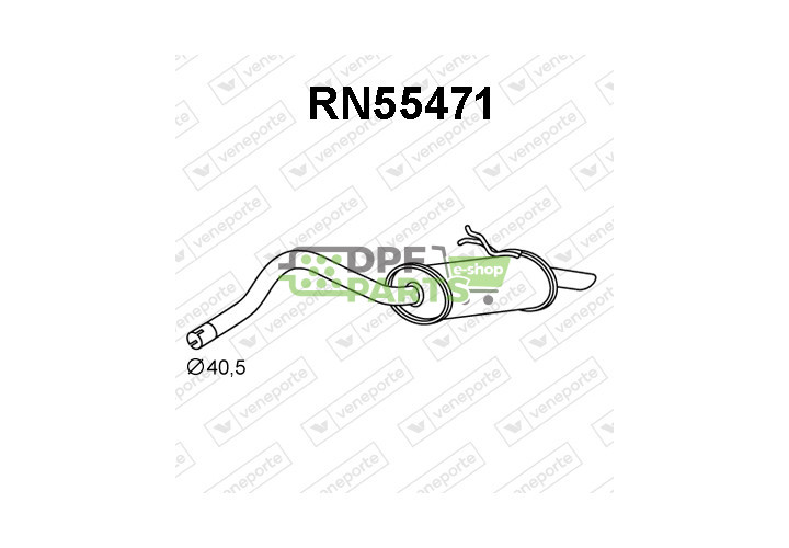 Tłumik NISSAN / RENAULT - 2010000QAE 7700312439 