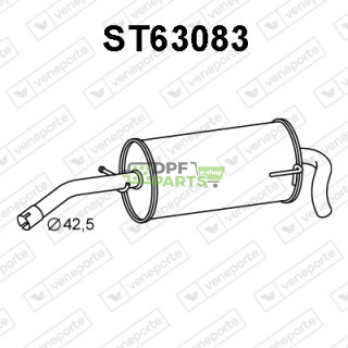 Tlumič SEAT / VOLKSWAGEN - 6X0253609 6X0253609A 6X0253609G