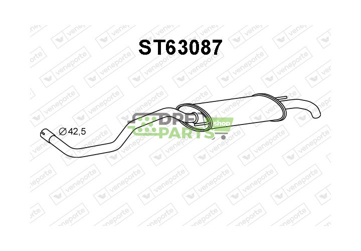 Tlumič SEAT - 6K5253609AE 6K5253609AR