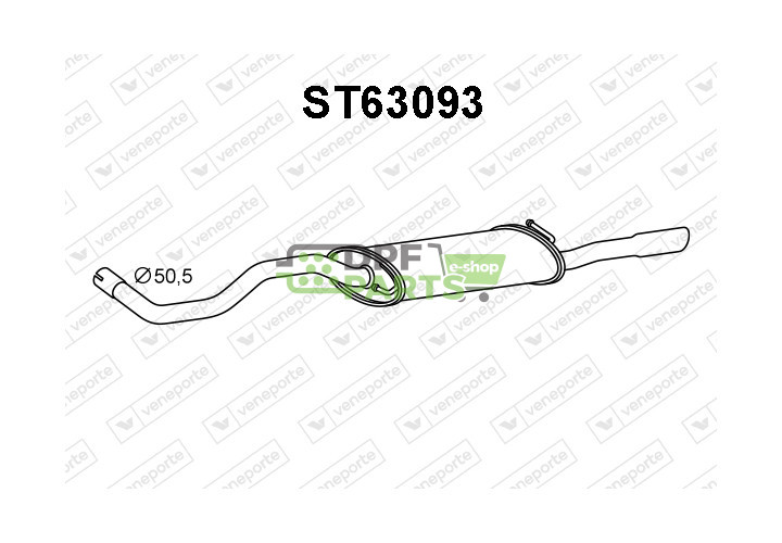 Tłumik SEAT - 6K5253609AG 6K5253609M 