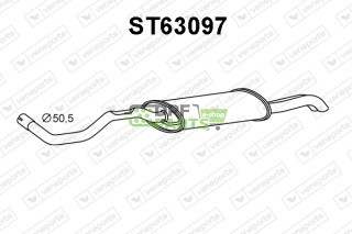 Tłumik SEAT / VOLKSWAGEN - 6K5253609AC 6K5253609L 6K5253609S