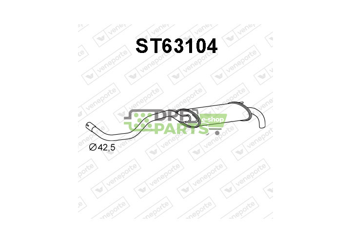Tłumik SEAT - 6K6253609T  