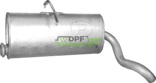 Koncový tlumič výfuku Citroen Berlingo/Peugeot Partner 1.1i/1.4i/1.6i 10/03-08, Polmo 04.130 A, OE 1726.VC 1726.VE 1730.Q1