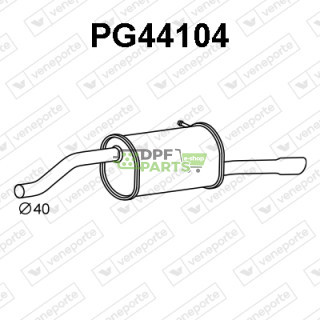 Tłumik PEUGEOT 208 II / OPEL CORSA F - 1.2i H 0 - 9827096080