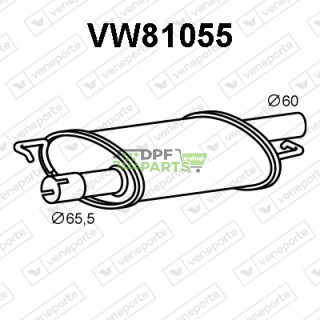Tłumik VW CALIFORNIA VI, MULTIVAN VI, TRANSPORTER VI - 2.0TDi - 7E0253209E 7E0253209F