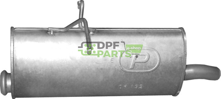 Koncový tlumič výfuku Citroen Berlingo/Peugeot Partner 1.6 HDi/2.0 HDi, Polmo 04.132 A, OE 1726QV 1726VG 1730A4 1730A5 1730A8 17