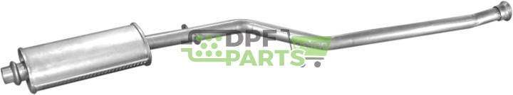 Střední tlumič výfuku Citroen Berlingo 1.4i kat. 96-/Peugeot Partner 96-, Polmo 04.137 A, OE 1717.74 1717.75