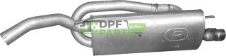 Tłumik końcowy Fiat Bravo / Lancia Delta wersja bez wycięcia w zderzaku, Polmo 07.25 A, OE 51799189