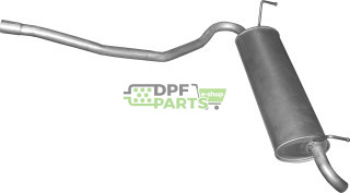 Tłumik końcowy Fiat Panda 1.2 4X4, Polmo 07.40 A, OE 51800944