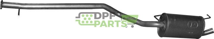 Střední tlumič výfuku Ford Transit Connect 1.8i 16V, Polmo 08.34 A, OE 1581938