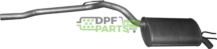 Tłumik końcowy Renault Twingo 1.2 01/01-06/12, Polmo 21.72 A, OE 8200038995