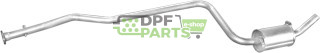 Střední tlumič výfuku Ford Fiesta Courier 95- 1.3 kat, Polmo 08.178 A, OE 1003543 1020202 1054642 1071966 1459705