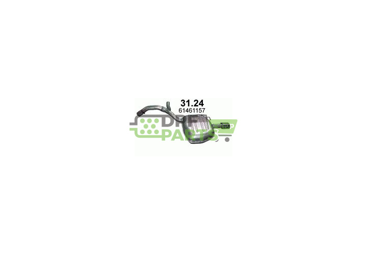 Tłumik końcowy VOLVO V70 III 2.0 D 235-111 P76002 01.61486 31336814 31336937 31461158