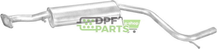 Střední tlumič výfuku Ford Mondeo 1.6i 16V/1.8i 16V  98-, Polmo 08.552 A, OE 1000026 1062189 1079575 1092053 1107896 7116117