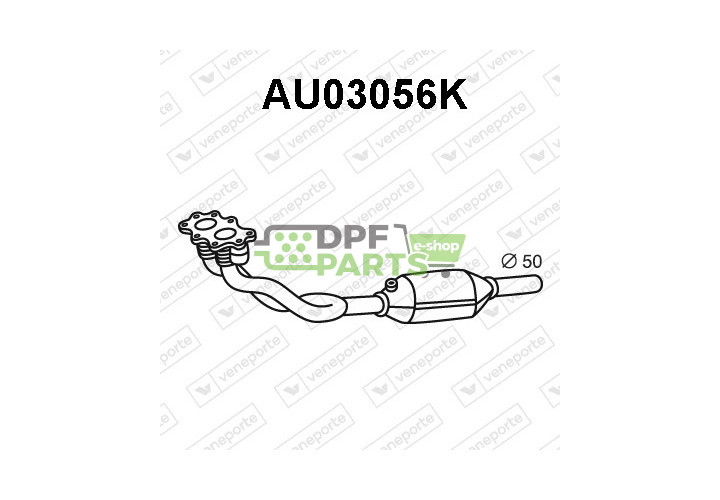 Katalizator AUDI / SEAT / SKODA / VOLKSWAGEN - 1J0253058DV 1J0253058KV 1J0253058KX