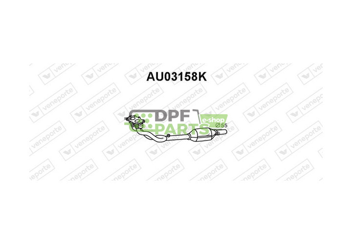 Katalizator AUDI / SEAT / SKODA / VOLKSWAGEN - 1J0253058BX 1J0253058CV 1J0253058CX