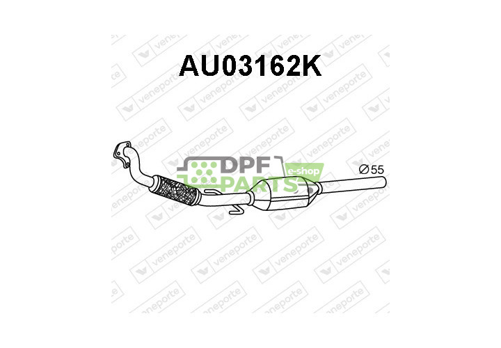 Katalizator AUDI / SEAT / SKODA / VOLKSWAGEN - 1J0253058HV 1J0253058HX 1J0253208AV