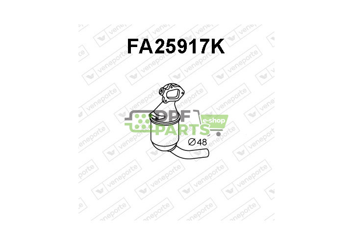 Katalizator FIAT / FORD / LANCIA / OPEL / SUZUKI - 1413086J10H02 14130M86J10H02 1537093