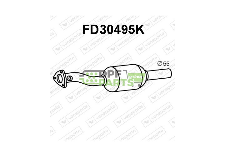 Katalizator FORD / SEAT / VOLKSWAGEN - 1022355 1058843 1230648
