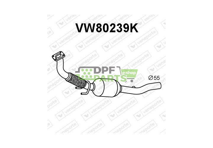 Katalyzátor SKODA / VOLKSWAGEN - 1J0254500J 1J0254500JX 1J0254503
