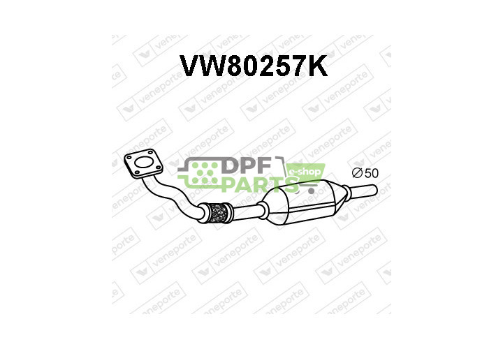 Katalizator VOLKSWAGEN - 1H1253058CV 1H1253058CX 3A1250208CX