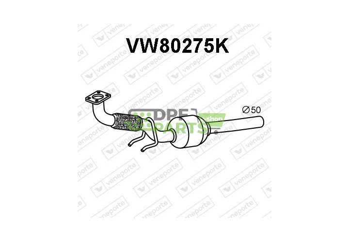 Katalyzátor SEAT / SKODA / VOLKSWAGEN - 1J0253058CW 1J0253058EV 1J0253058EX
