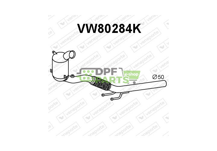 Katalizator AUDI / SEAT / SKODA / VOLKSWAGEN - 5Q0254500BX 5Q0254501TX 5Q0254503DX