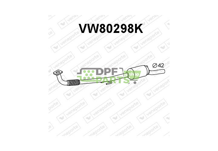 Katalizator SEAT / VOLKSWAGEN - 6N0253058PX 6X0253058CX 6X0253058MX