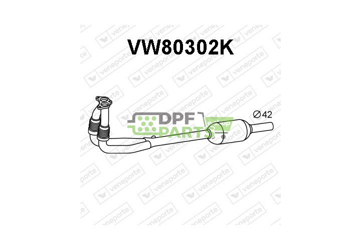 Katalizator VOLKSWAGEN - 6N0253058V 6N0253058X 6N0253068X