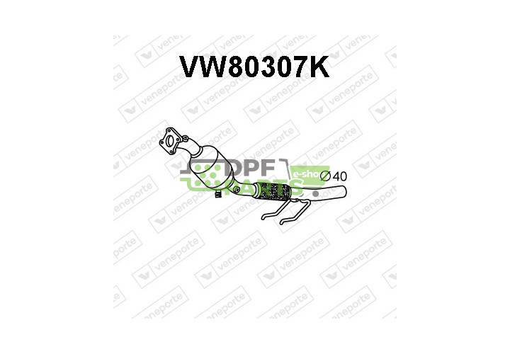 Katalizator SEAT / SKODA / VOLKSWAGEN - 1S0253007P 1S0253053BX 1S0253053GX