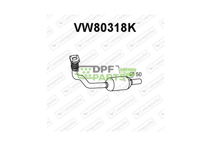 Katalizator VOLKSWAGEN - 1H1253058BV 1H1253058BX 3A1253208BV
