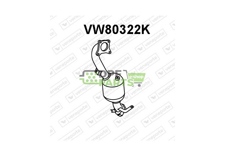 Katalizator AUDI / SEAT / SKODA / VOLKSWAGEN - 1K0254200HX 1K0254200QX 1K0254201HX