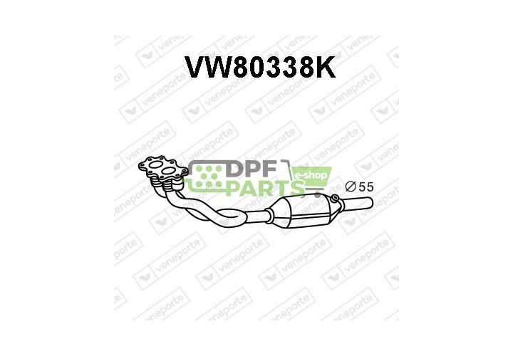 Katalizator SKODA / VOLKSWAGEN - 1J0253058PX 1J0253058QX 1J0253058SV