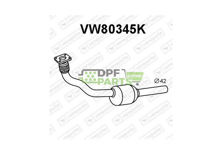 Katalizator SEAT / VOLKSWAGEN - 6K0253058BX  