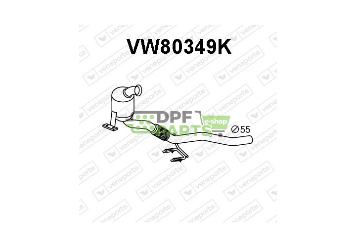 Katalizator AUDI / SEAT / SKODA / VOLKSWAGEN - 1K0254511FX  