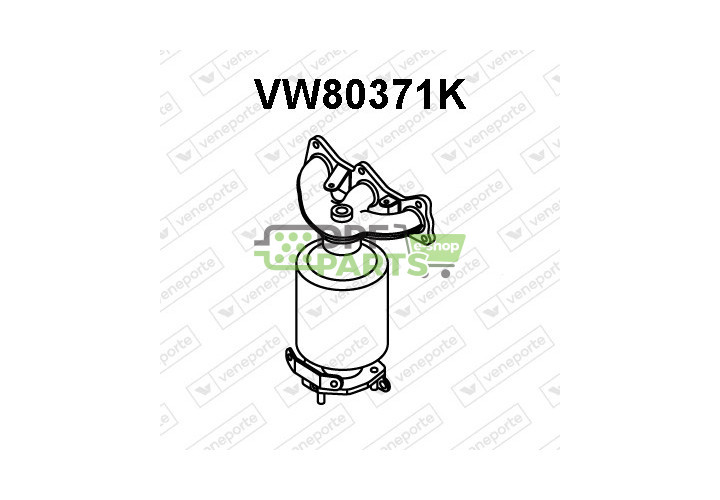 Katalizator SEAT / VOLKSWAGEN - 03E253020CX 03E253020EX 03E253020GX