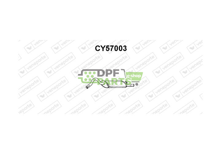 Tlumič CHRYSLER - 5273674AA 5278502AB 5278502AC