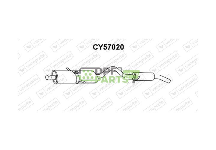 Tłumik CHRYSLER - 04486622 4486632 4809852AA