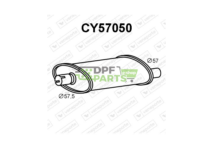 Tłumik JEEP - 52017690 52018163 52021030