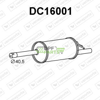 Tlumič DACIA / RENAULT - 6001547676 8200387821 