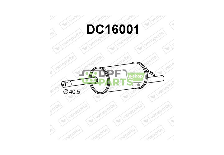 Tłumik DACIA / RENAULT - 6001547676 8200387821 