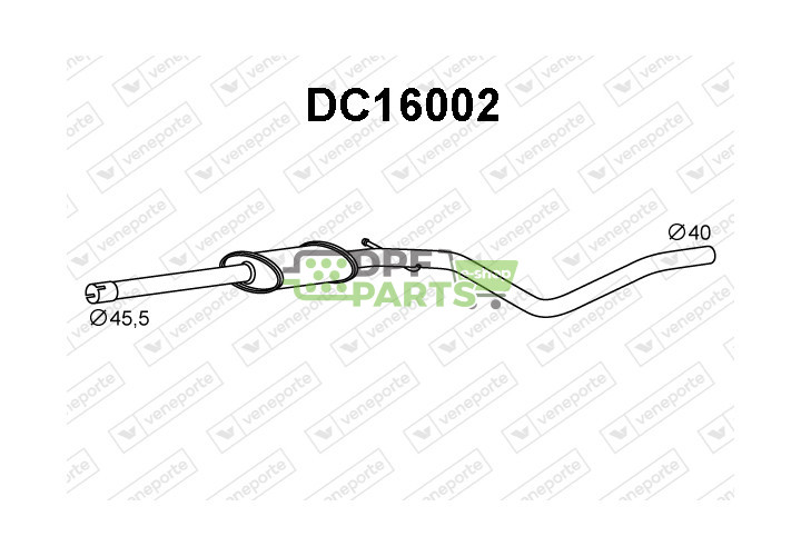 Tłumik DACIA / RENAULT - 6001547674 6001547675 