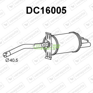 Tlumič DACIA - 200105063R 200105632R 200106968R