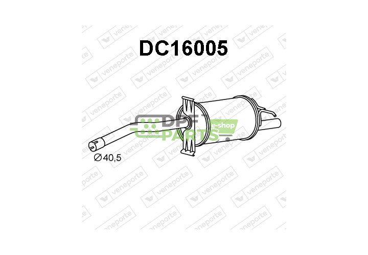 Tłumik DACIA - 200105063R 200105632R 200106968R