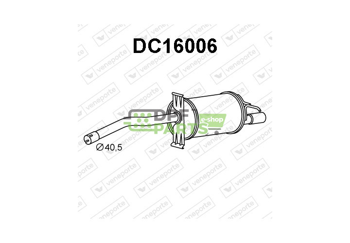 Tłumik DACIA - 200100919R 200107406R 
