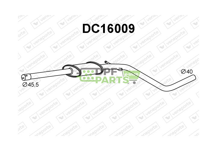 Tłumik DACIA - 8200906479 8200906496 